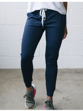 ZYIA Navy Cozy Joggers Pants, size M